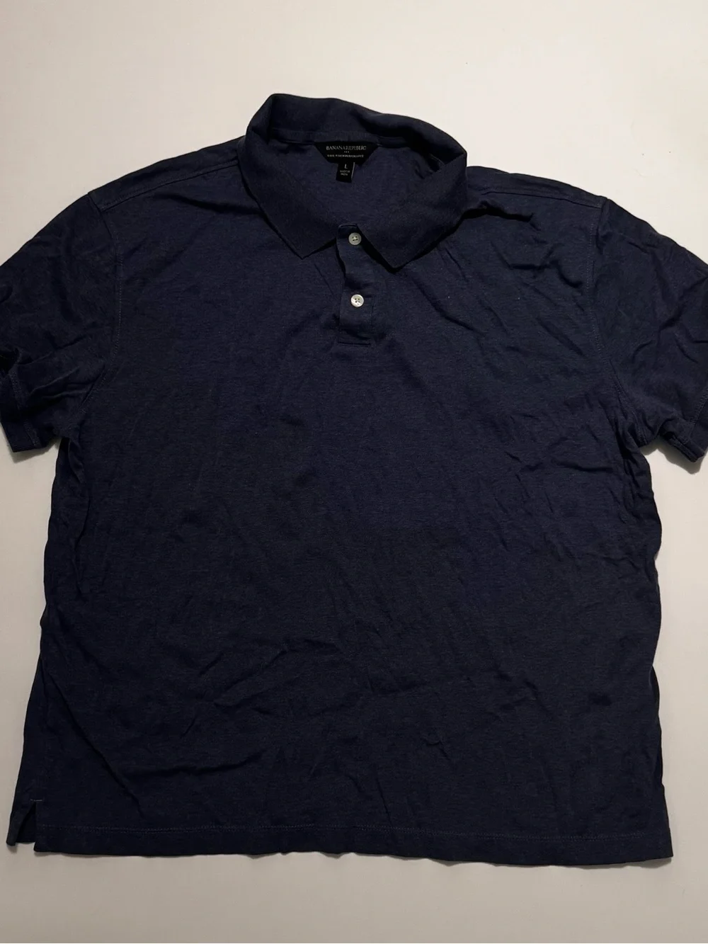 Banana Republic Luxe Touch Performance Men's Dark Blue Polo Shirt